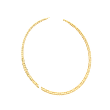 Load image into Gallery viewer, Yellow Gold Bangle with Round Brilliant Cut Diamonds