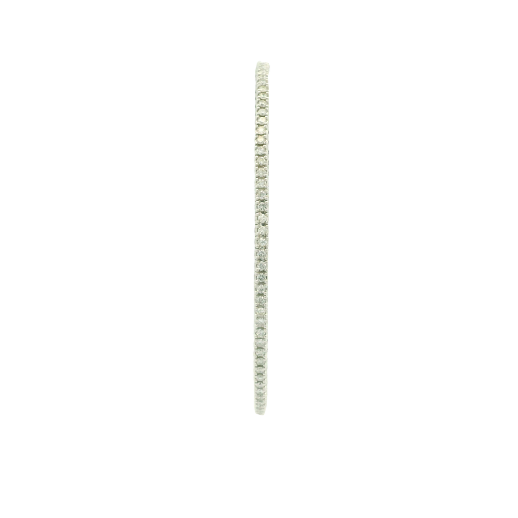 White Gold Bracelet with Round Cut Diamonds