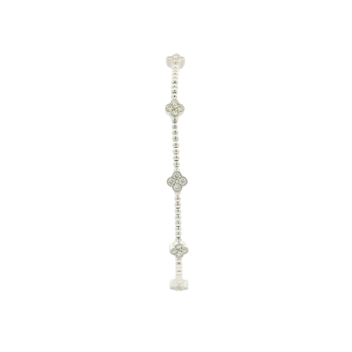 White Gold Bracelet with Round Cut Diamonds