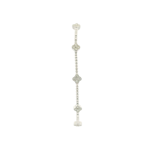 White Gold Bracelet with Round Cut Diamonds
