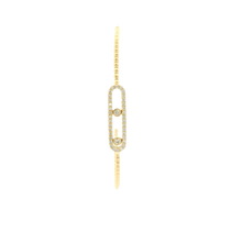 Load image into Gallery viewer, Yellow Gold Bracelet with Round Brilliant Diamonds
