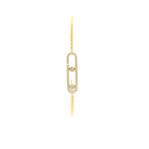 Yellow Gold Bracelet with Round Brilliant Diamonds