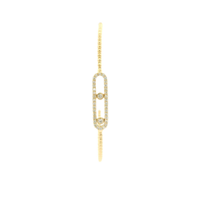 Yellow Gold Bracelet with Round Brilliant Diamonds