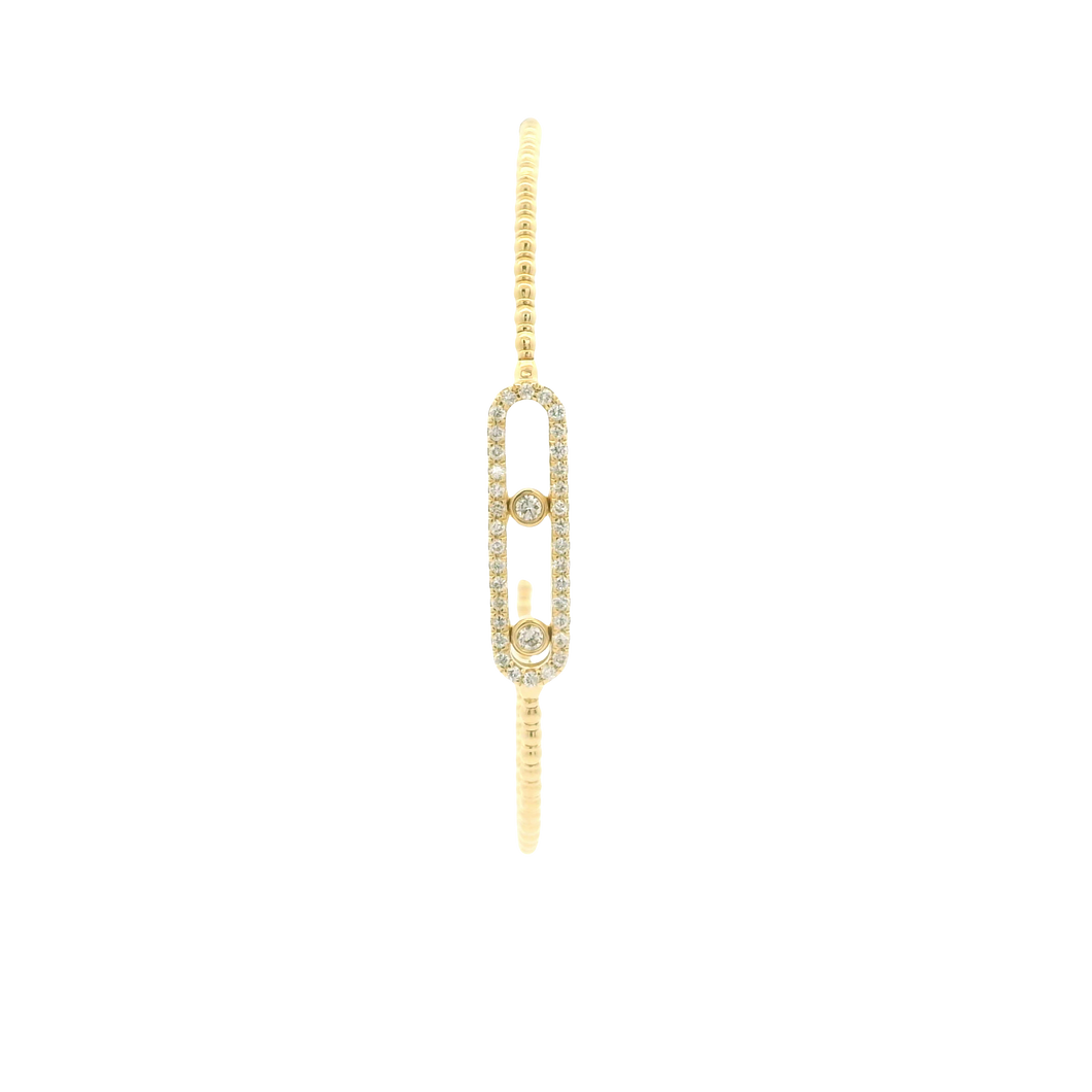 Yellow Gold Bracelet with Round Brilliant Diamonds