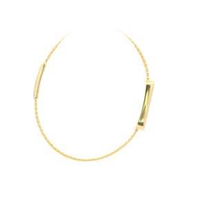 Yellow Gold Bracelet with Round Brilliant Diamonds