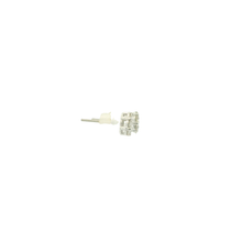 Load image into Gallery viewer, White Gold Stud Earrings with Round Brilliant Cut Diamonds