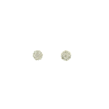 Load image into Gallery viewer, White Gold Stud Earrings with Round Brilliant Diamonds