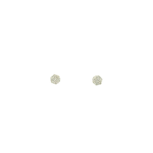Load image into Gallery viewer, White Gold Stud Earrings with Round Brilliant Cut Diamonds