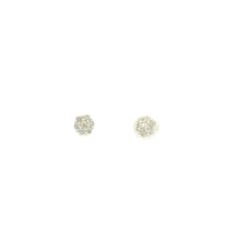 Load image into Gallery viewer, White Gold Stud Earrings with Round Brilliant Cut Diamonds