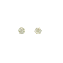 Load image into Gallery viewer, Yellow Gold Diamond Cluster Earrings
