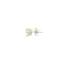 Load image into Gallery viewer, White Gold Stud Earrings with Round Brilliant Diamonds