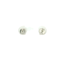 Load image into Gallery viewer, White Gold Stud Earrings with Round Brilliant Diamonds