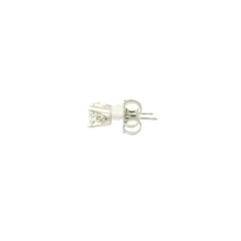 Load image into Gallery viewer, White Gold Stud Earrings with Round Brilliant Cut Diamonds