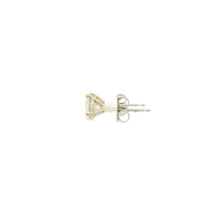 Load image into Gallery viewer, Classic White Gold Stud Earrings with Round Cut Diamonds