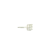 Load image into Gallery viewer, White Gold Stud Earrings with Round Brilliant Diamonds