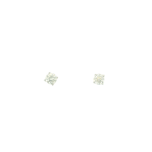Load image into Gallery viewer, White Gold Round Cut Diamond Stud Earrings