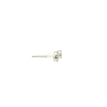 Load image into Gallery viewer, White Gold Stud Earrings with Round Brilliant Diamonds