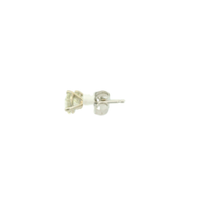 Load image into Gallery viewer, White Gold Stud Earrings with Round Cut Diamonds