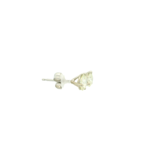 Load image into Gallery viewer, White Gold Stud Earrings with Round Cut Diamonds