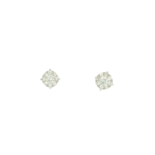 White Gold Diamond Stud