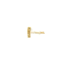 Load image into Gallery viewer, Heart-Shaped Diamond Stud Earrings in Yellow Gold