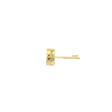 Load image into Gallery viewer, Yellow Gold Stud Earrings with Round Cut Diamonds