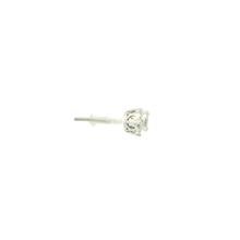 Load image into Gallery viewer, White Gold Stud Earrings with Round Cut Diamond Cluster