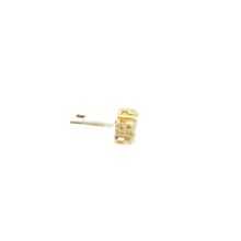Load image into Gallery viewer, Yellow Gold Round Diamond Cluster Stud Earrings