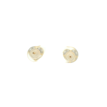 Load image into Gallery viewer, Yellow Gold Stud Earrings with Heart-Shaped Brilliant Cut Diamonds