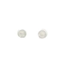 Load image into Gallery viewer, White Gold Stud Earrings with Round Cut Diamond Cluster