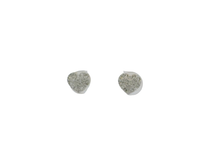 Load image into Gallery viewer, White Gold Stud Earrings with Heart-Shaped Brilliant Cut Diamonds