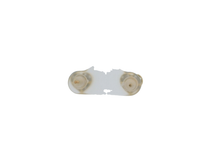 Load image into Gallery viewer, White Gold Stud Earrings with Heart-Shaped Brilliant Cut Diamonds