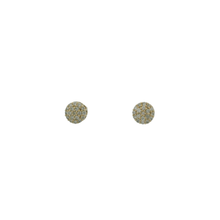 Load image into Gallery viewer, Yellow Gold Round Cut Diamond Stud Earrings