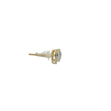Load image into Gallery viewer, Yellow Gold Heart Stud Earrings with Diamond Halo