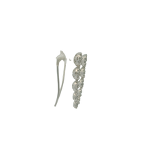 Load image into Gallery viewer, White Gold over Silver Diamond Dangle Earrings