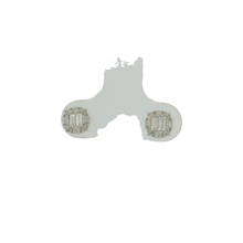 Load image into Gallery viewer, White Gold Stud Earrings with Princess Cut Diamond