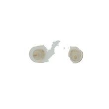 Load image into Gallery viewer, White Gold Stud Earrings with Princess Cut Diamond