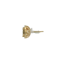 Load image into Gallery viewer, Yellow Gold Stud Earrings with Round Brilliant Diamonds