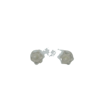 Load image into Gallery viewer, White Gold Stud Earrings with Round Cut Diamond Clusters