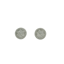 Load image into Gallery viewer, White Gold Round Cut Diamond Stud Earrings