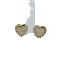 Load image into Gallery viewer, Heart-Shaped Diamond Stud Earrings in Yellow Gold