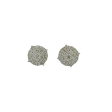 Load image into Gallery viewer, Yellow Gold Round Cut Diamond Stud Earrings