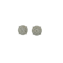Load image into Gallery viewer, Yellow Gold Round Cut Diamond Stud Earrings
