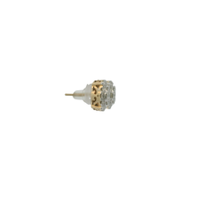 Load image into Gallery viewer, Yellow Gold Round Cut Diamond Stud Earrings