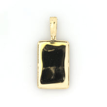Load image into Gallery viewer, 14K Yellow Gold Dog Tag Pendant 3.6 Ctw