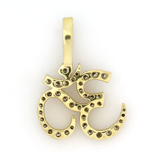 Load image into Gallery viewer, 10K Yellow Gold Ohm Pendant 2.2 Ctw