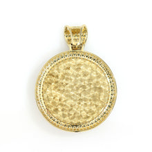 Load image into Gallery viewer, 10K Yellow Gold Spinner Medallion Pendant 5 Ctw