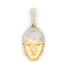 Load image into Gallery viewer, 10K Yellow Gold Buddha Pendant 0.55 Ctw