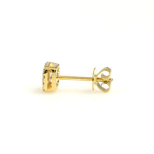 Load image into Gallery viewer, 14K Yellow Gold Square Halo Earrings 0.44 Ctw