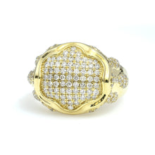 Load image into Gallery viewer, 14K Yellow Gold Drip Pave Ring 1.65 Ctw